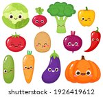 cartoon vegetable collection.... | Shutterstock .eps vector #1926419612