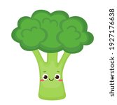 cartoon broccoli character.... | Shutterstock .eps vector #1927176638