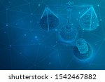 virtual 3d scales and a judge s ... | Shutterstock .eps vector #1542467882