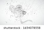 vector asian dragon kite on... | Shutterstock .eps vector #1654078558
