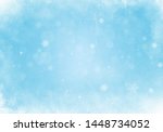 Abstract Blue Winter Background ...