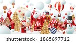 christmas greetings design... | Shutterstock .eps vector #1865697712