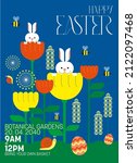 easter eeg hunt invitation... | Shutterstock .eps vector #2122097468