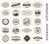 retro vintage insignias or... | Shutterstock .eps vector #1451243648