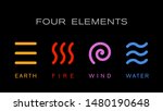 four elements icons  line... | Shutterstock .eps vector #1480190648