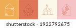 vector set of abstract logo... | Shutterstock .eps vector #1922792675