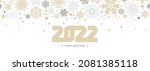 happy 2022 greeting card with a ... | Shutterstock .eps vector #2081385118