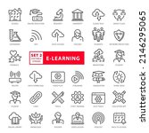e learning  online instruction  ... | Shutterstock .eps vector #2146295065