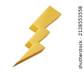 yellow cartoon style lightning... | Shutterstock . vector #2128553558