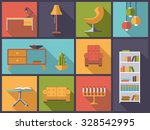 interior and furniture icons...
