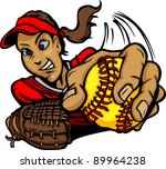 Fastpitch Softball Clip Art, Vector Fastpitch Softball - 2 Graphics ...