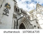 Small photo of LONDON- APRIL, 2018: The Royal Courts of Justice, an imposing gothic law court building housing the UK's High Court and Court of Appeal