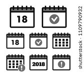  marks calendar icon. calendar... | Shutterstock . vector #1109790932
