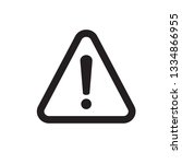 exclamation danger sign . the... | Shutterstock . vector #1334866955