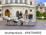 Old carriage touristic attraction in Vienna, Austria