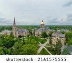 Small photo of May 28, 2002 South Bend, Indiana: The Golden Dome atop the MaIn Building at the University of Notre Dame