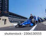 Small photo of May 20, 2023-Indianapolis, IN: INDYCAR driver, GRAHAM RAHAL (15) of New Albany, Ohio and his Rahal Letterman Lanigan Racing Honda team, prepare to qualify for the Indianapolis 500