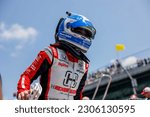 Small photo of May 20, 2023-Indianapolis, IN: INDYCAR driver, KATHERINE LEGGE (44) of Guildford, England and his Rahal Letterman Lanigan Racing Honda team, prepare to qualify for the Indianapolis 500