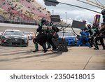 Small photo of August 07, 2023 - Brooklyn, MI, USA: NASCAR Cup Series Driver, Chris Buescher (17) races for position for the FireKeppers 400 at the Michigan International Speedway in Brooklyn MI.