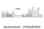 istanbul city skyline   towers... | Shutterstock .eps vector #1926684365