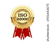 iso 22000 standard certified... | Shutterstock .eps vector #1931642675
