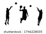 three basketball players... | Shutterstock . vector #1746228035