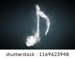 Abstract design of musical note ...