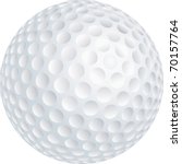 Vector Illustration Of Golf Ball