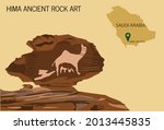 Camel Ancient Rock Art Of Hima...