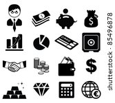 Set Of Finance   Banking Icons  ...
