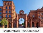Manufaktura- historic gate- Lodz, Poland