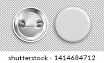 blank badge  3d white round... | Shutterstock .eps vector #1414684712