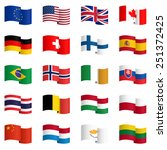 big collection of country flags ... | Shutterstock .eps vector #251372425