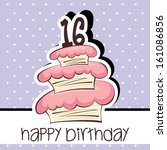 Sweet 16 Birthday Cake Free Stock Photo - Public Domain Pictures