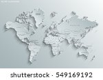 political map of the world.... | Shutterstock .eps vector #549169192