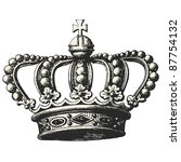 Crown   Vintage Engraved...