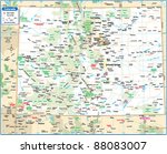 colorado state map | Shutterstock .eps vector #88083007