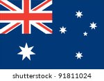 australia flag | Shutterstock .eps vector #91811024