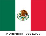 mexico flag | Shutterstock .eps vector #91811039
