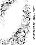 swirl floral design | Shutterstock .eps vector #80287594