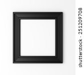 blank black photo frame on... | Shutterstock . vector #251209708