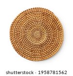 Round Woven Placemat Placed On...