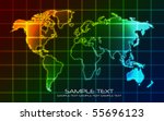 world map   technology ... | Shutterstock .eps vector #55696123