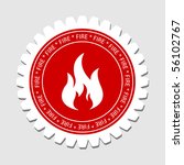 fire sign label | Shutterstock .eps vector #56102767