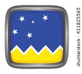 3d button flag of magallanes... | Shutterstock .eps vector #411825565
