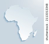 africa map 3d on gray... | Shutterstock .eps vector #2113313348