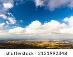 a cloudy view from mountain   a ... | Shutterstock . vector #2121992348