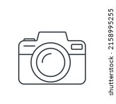 digital camera thin line icon.... | Shutterstock .eps vector #2158995255
