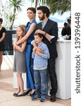 Small photo of Berenice Bejo, Tahar Rahim, Elyes Aguis and Jeanne Jestin at the 66th Cannes Film Festival - Le Passe photocall Cannes France. 17/05/2013