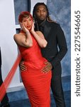 Small photo of BEVERLY HILLS, CA. March 12, 2023: Cardi B and Offset at the 2023 Vanity Fair Oscar Party at the Wallis Annenberg Center. Picture: Paul Smith-Featureflash